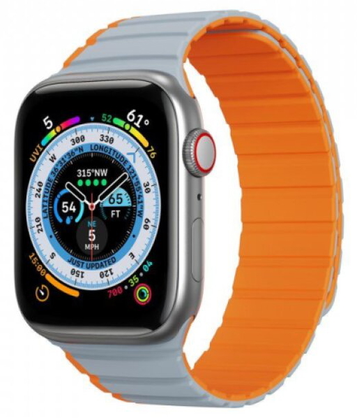 Řemínek na Apple Watch 44mm / 45mm / 46mm / 49mm - DuxDucis, LD GreyOrange