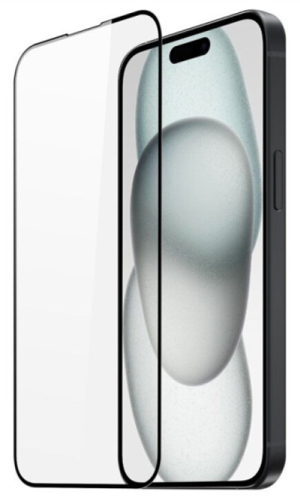 Ochranné tvrzené sklo na iPhone 15 Pro - DuxDucis, Full Glass Black