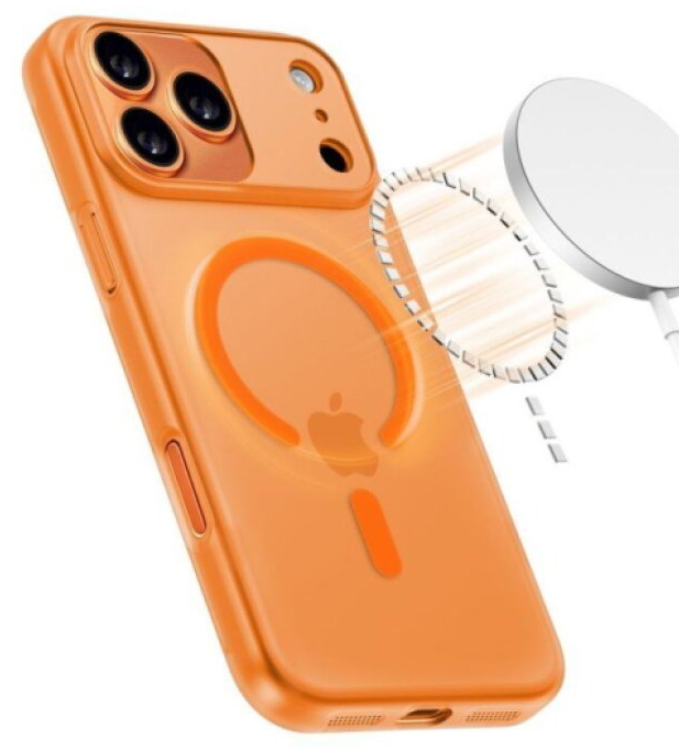 Ochranný kryt na iPhone 17 Pro MAX - Tech-Protect, MagSlim MagSafe Orange
