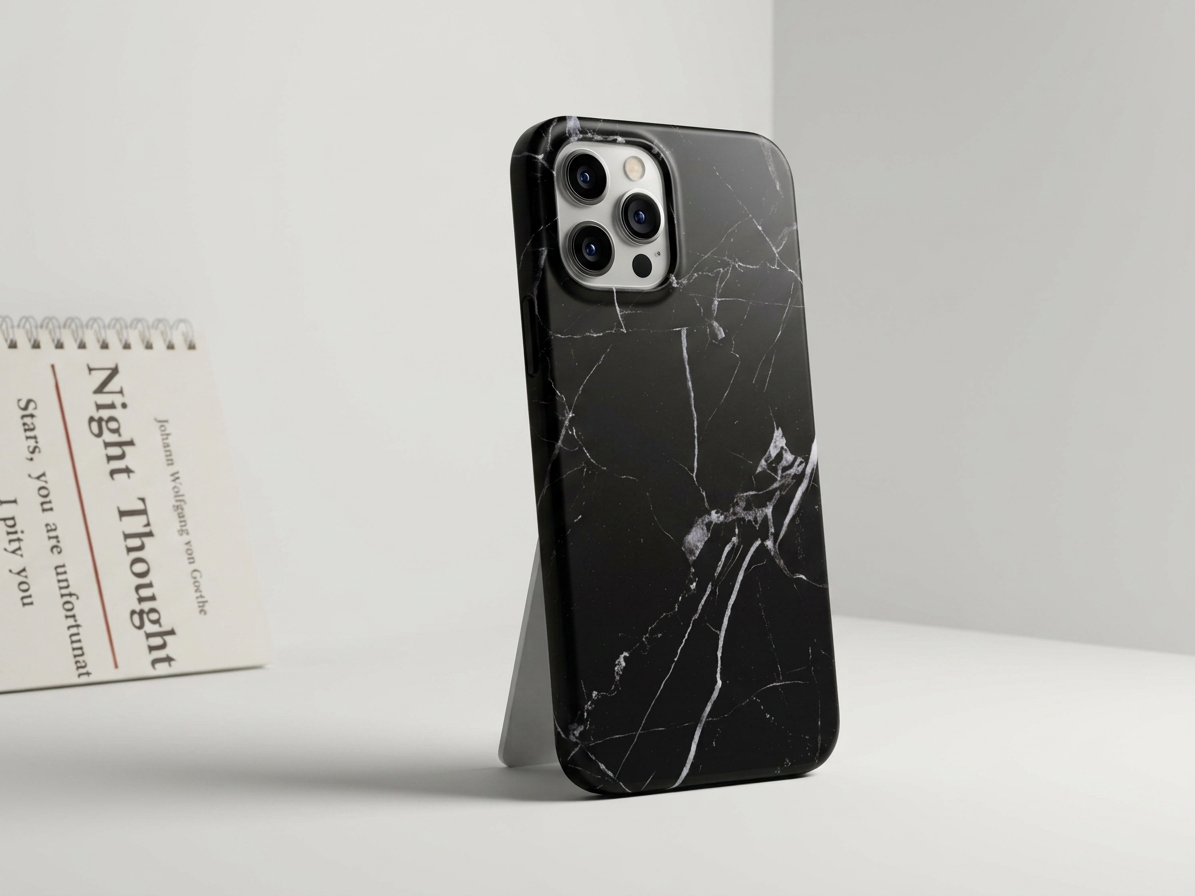 Ochranný kryt na iPhone 15 Pro MAX - Marble Black