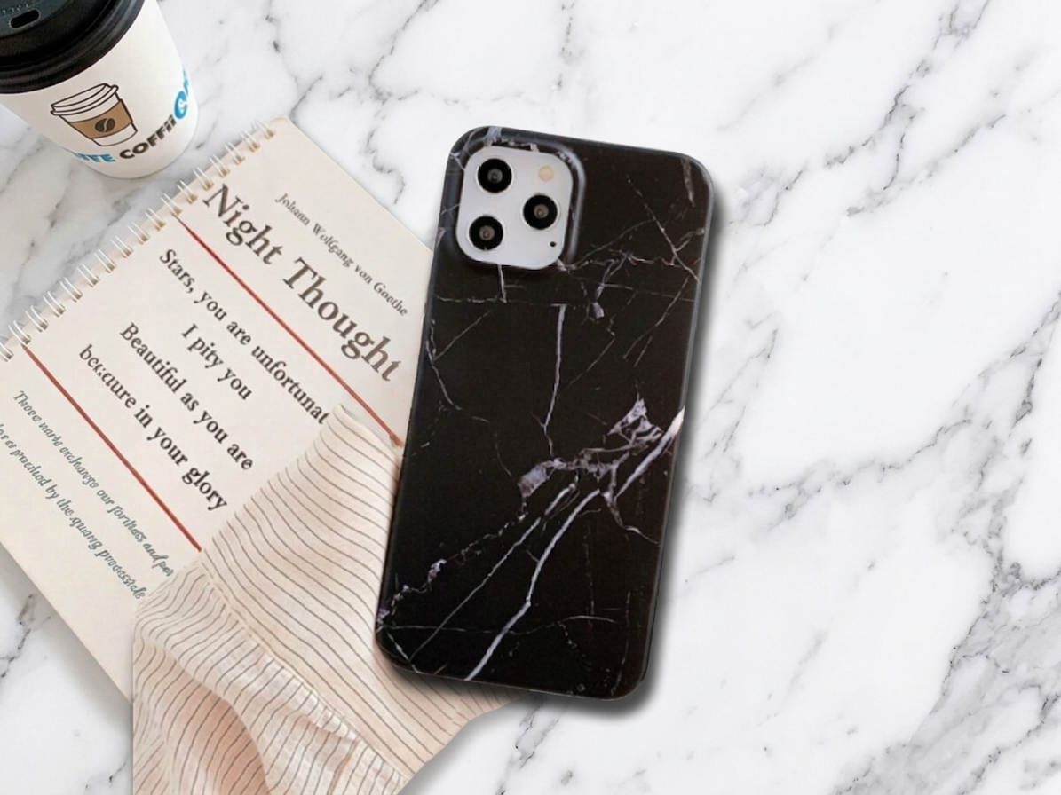 Ochranný kryt na iPhone 16 Pro MAX - Marble Black