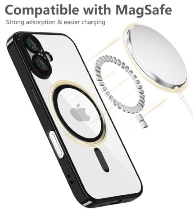 Ochranný kryt na iPhone 17e / 16e - Tech-Protect, Magflex MagSafe Shiny Black