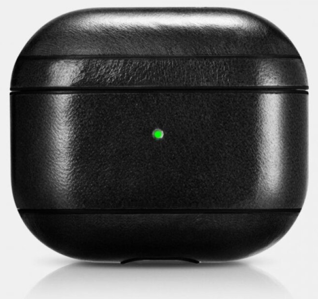 Kožené pouzdro na sluchátka AirPods 3 - iCarer, Vintage Black