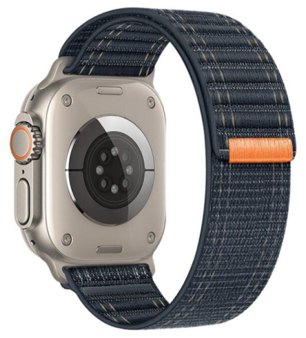 Řemínek pro Apple Watch 44mm / 45mm / 46mm / 49mm - Hoco, WA42 Fabric Dark Blue