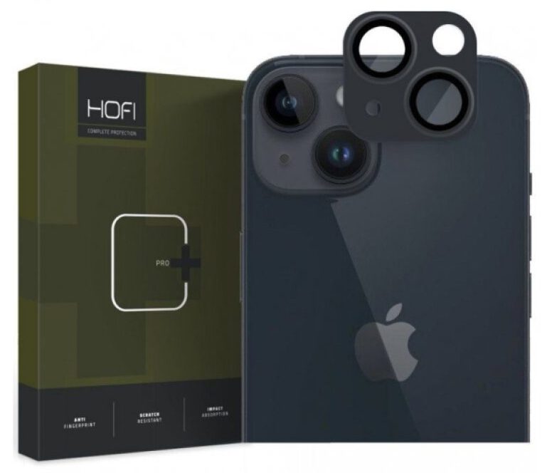 Ochranné sklo na zadní kameru iPhone 15 / iPhone 15 PLUS - Hofi, Cam Pro+ Black