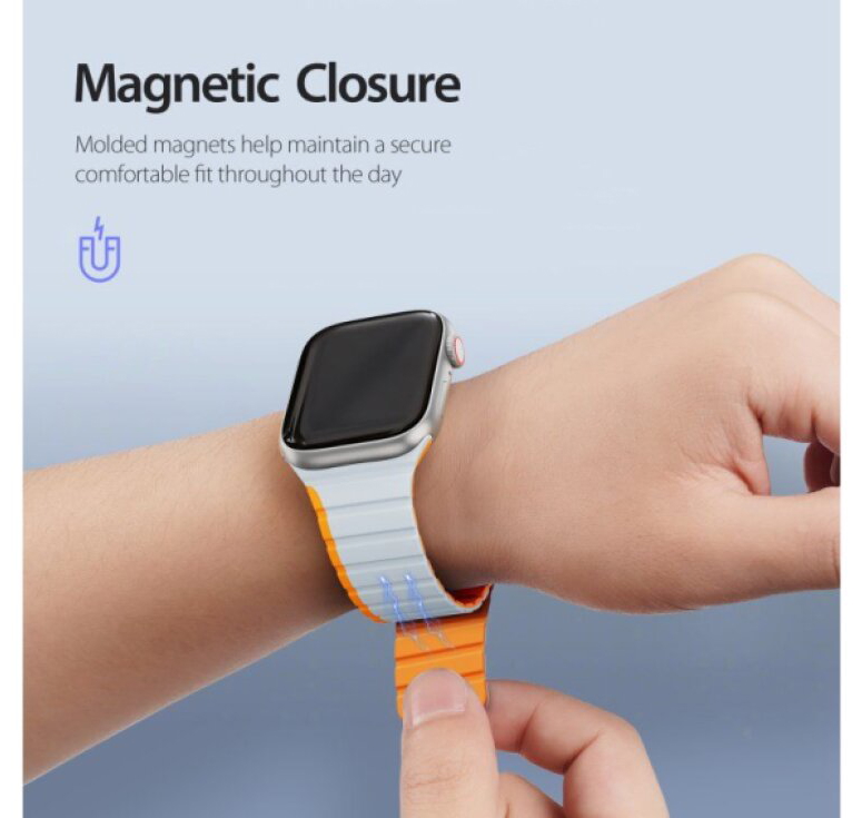 Řemínek na Apple Watch 38mm / 40mm / 41mm / 42mm - DuxDucis, LD GreyOrange