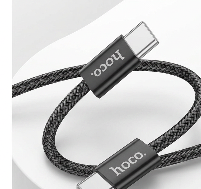 Kabel USB-C to USB-C - Hoco, X104 Source 60W/3A 200cm Black