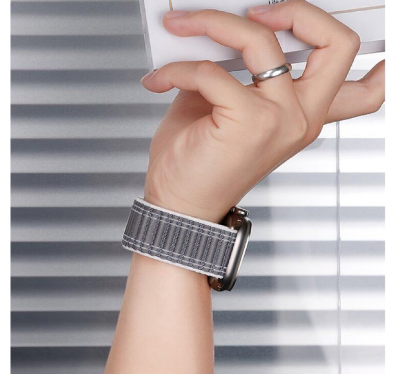 Řemínek pro Apple Watch 38mm / 40mm / 41mm / 42mm - Hoco, WA42 Fabric Gray