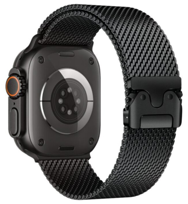 Řemínek na Apple Watch 44mm / 45mm / 46mm / 49mm - Hoco, WA33 Milanese Black