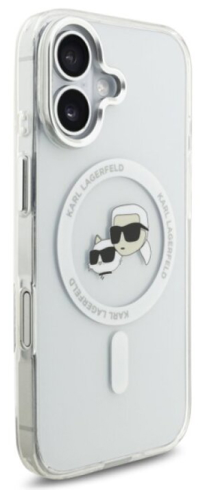 Ochranný kryt na iPhone 17 - Karl Lagerfeld, IML K&CH Heads MagSafe Transparent