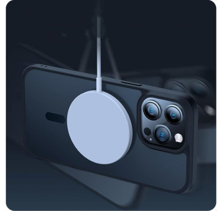 Ochranný kryt na iPhone 15 - Tech-Protect, Magmat MagSafe Black/Clear