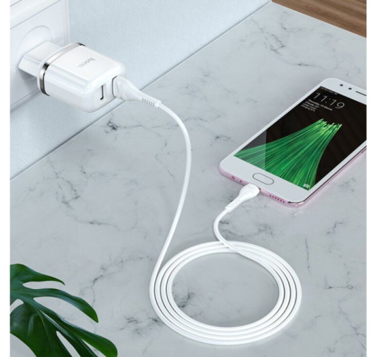 Nabíjecí USB adaptér do sítě - Hoco, N4 Aspiring White