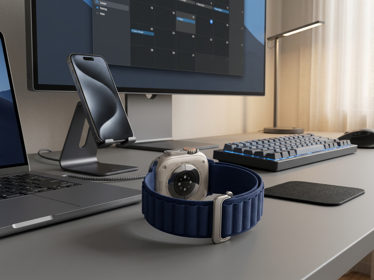 Řemínek pro Apple Watch 38mm / 40mm / 41mm / 42mm - Hoco, WA20 Climbing Deep Sea Blue