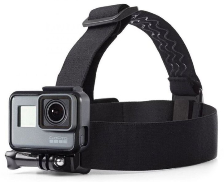 Čelenka na hlavu pro kameru GoPro - Tech-Protect, GA100 Black