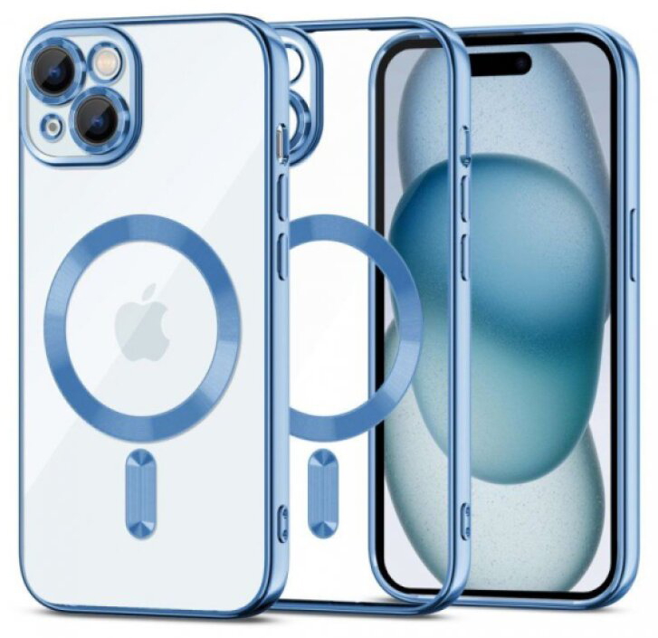 Ochranný kryt na iPhone 15 - Tech-Protect, Magshine MagSafe Sky Blue