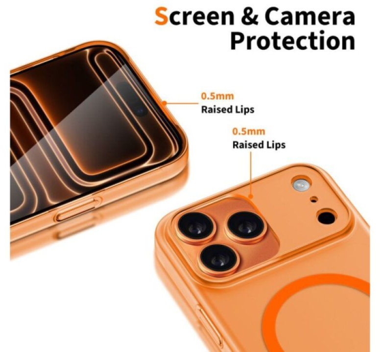 Ochranný kryt na iPhone 17 Pro MAX - Tech-Protect, MagSlim MagSafe Orange