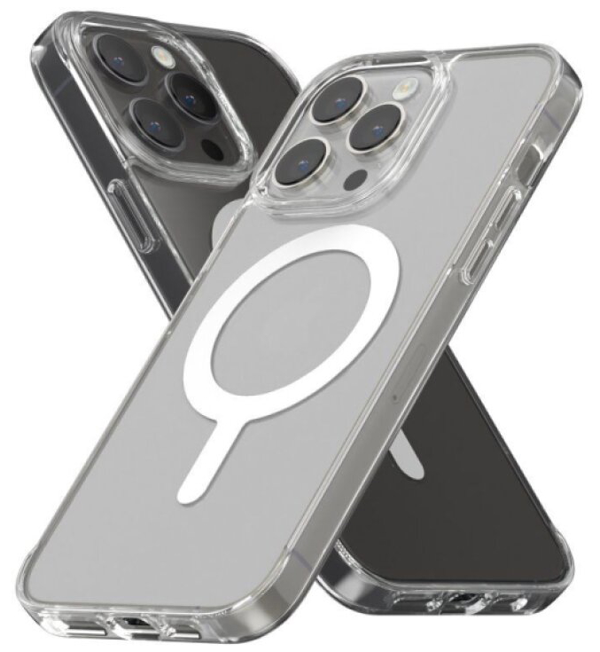 Ochranný kryt na iPhone 15 Pro MAX - Mercury, JelHard MagSafe Transparent