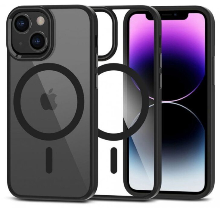 Ochranný kryt pro iPhone 12 mini / 13 mini - Tech-Protect, Magmat MagSafe Black/Clear