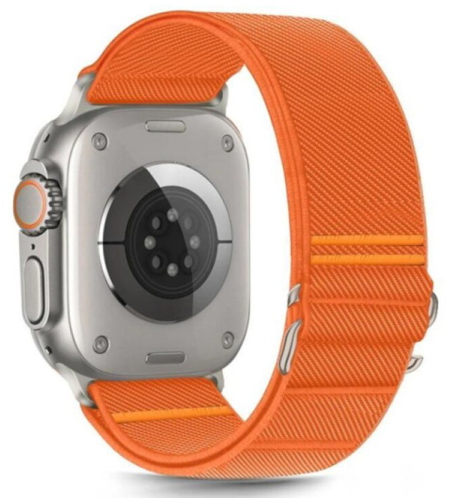 Řemínek na Apple Watch 44mm / 45mm / 46mm / 49mm - Tech-Protect, Nylon Slip Orange
