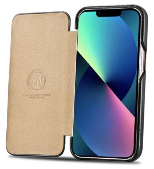 Knížkové pouzdro pro iPhone 13 mini - iCarer, Vintage Black