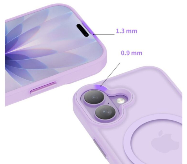 Ochranný kryt na iPhone 17 - Tech-Protect, Magmat MagSafe Matte Lavender