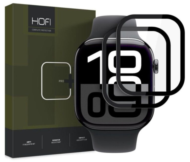Hybridní ochranné sklo pro Apple Watch 46mm - Hofi, Hybrid Glass (2ks)