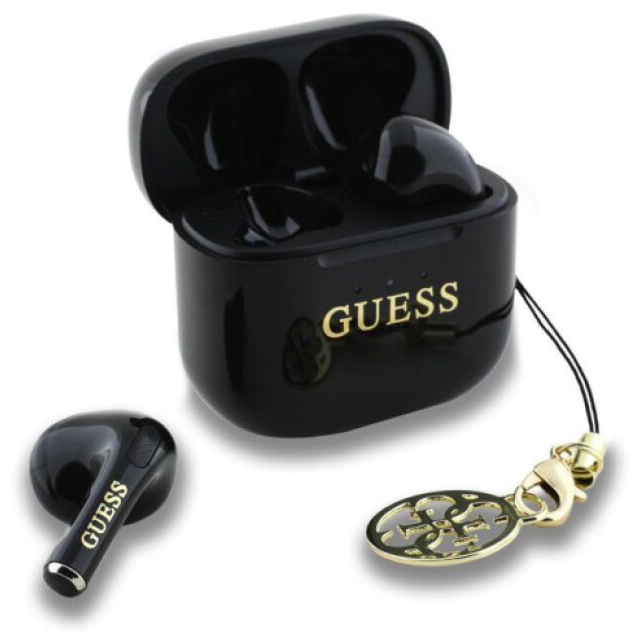 Bezdrátová sluchátka - Guess, Classic Logo Charm Black