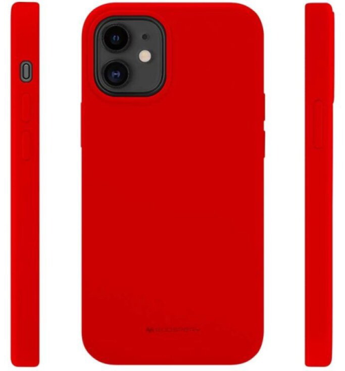 Ochranný kryt pro iPhone 12 mini - Mercury, Silicone Red