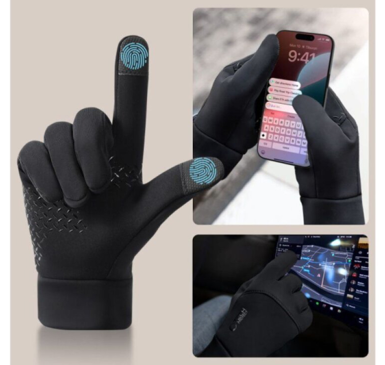 Rukavice pro ovládání dotykových zařízení - Tech-Protect, WG01 Winter Touchscreen Gloves L