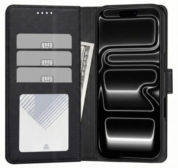 Knížkové pouzdro na iPhone 17 Pro / 18 Pro - Tech-Protect, Wallet MagSafe Black