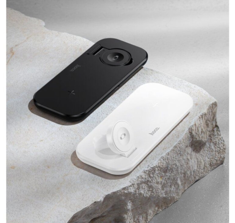 Nabíječka pro iPhone, Apple Watch a AirPods - Hoco, CW65 North White