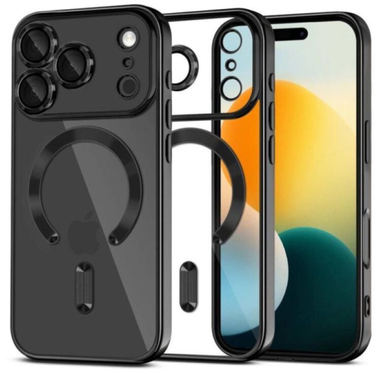 Ochranný kryt na iPhone 17 Pro - Tech-Protect, Magflex MagSafe Shiny Black