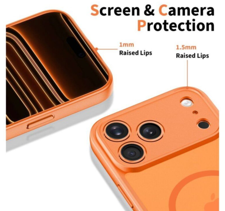 Ochranný kryt na iPhone 17 Pro - Tech-Protect, Basicmag MagSafe Cosmic Orange