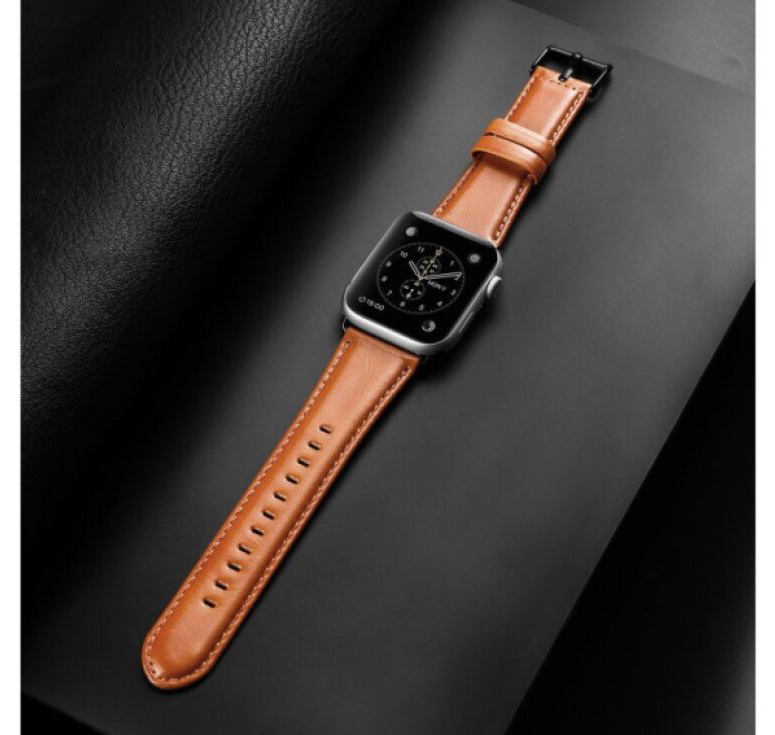 Kožený pásek / řemínek pro Apple Watch 38mm / 40mm / 41mm / 42mm - DuxDucis, Business Brown