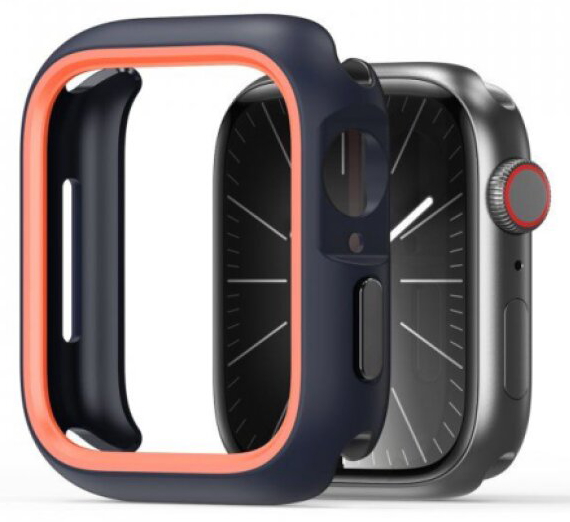 Ochranný kryt na Apple Watch 45mm - DuxDucis, Bamo Midnight/Orange