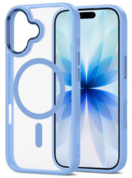 Ochranný kryt na iPhone 17 - Tech-Protect, Magmat MagSafe Blue/Clear