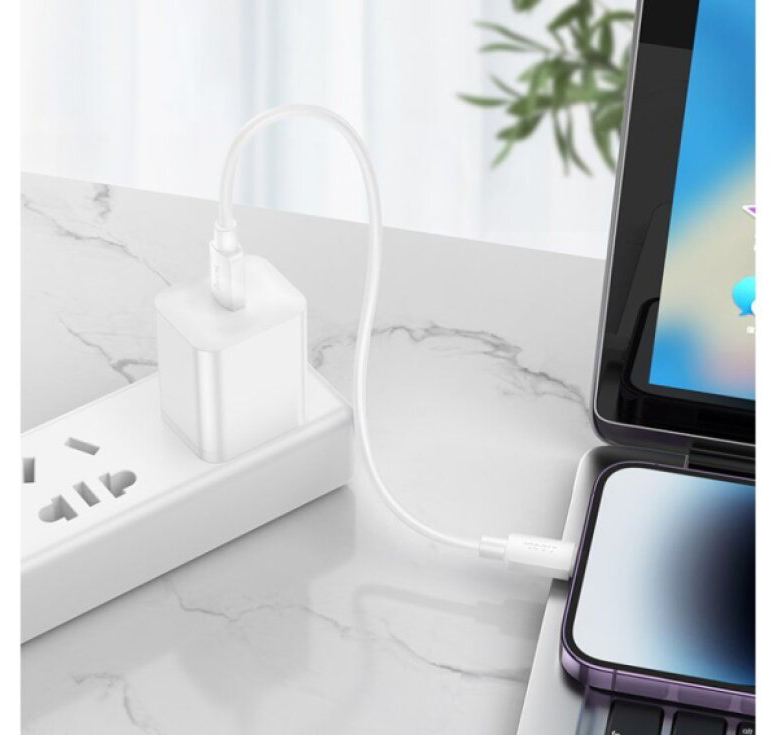 Kabel USB-A/Lightning pro iPhone a iPad - Hoco, X96 Hyper 25cm White