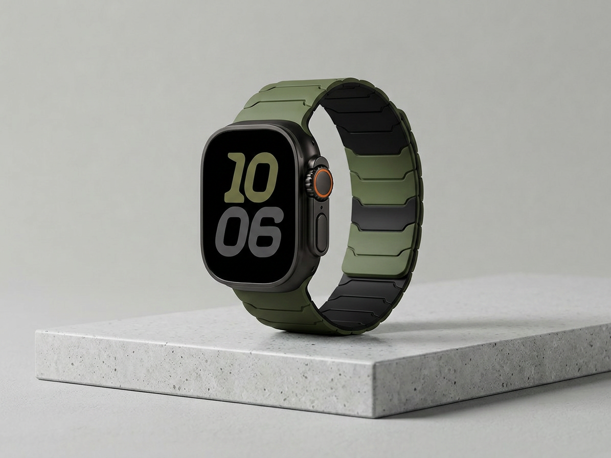 Řemínek pro Apple Watch 38mm / 40mm / 41mm / 42mm - Hoco, WA39 Flexible Green/Black