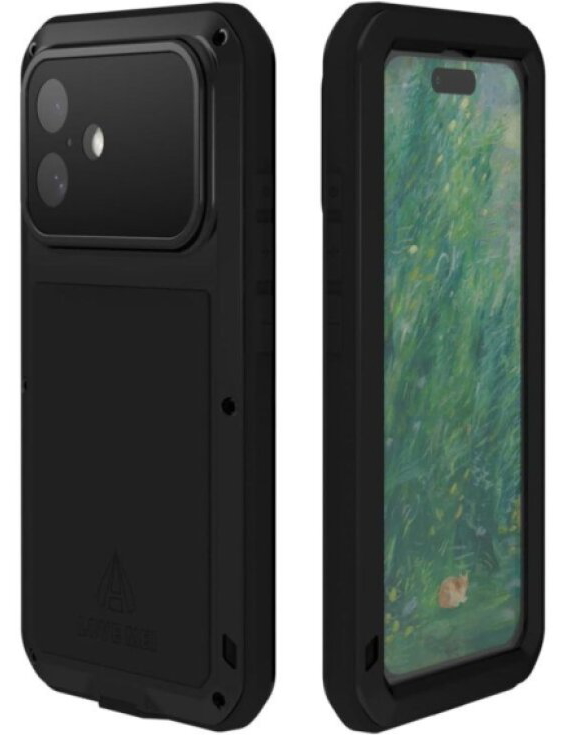 Ochranný kryt na iPhone 16 - LOVE MEI, Powerful Black