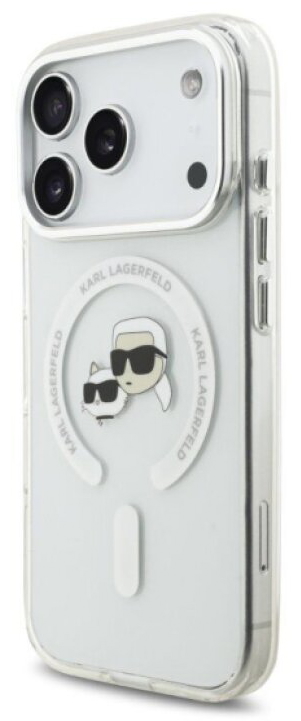 Ochranný kryt na iPhone 17 Pro - Karl Lagerfeld, IML K&CH Heads MagSafe Transparent