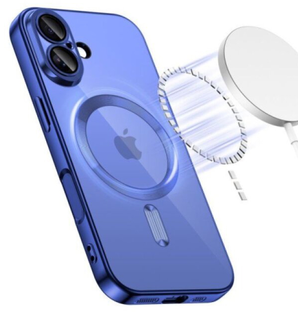 Ochranný kryt na iPhone 17 - Tech-Protect, Magflex MagSafe Shiny Blue