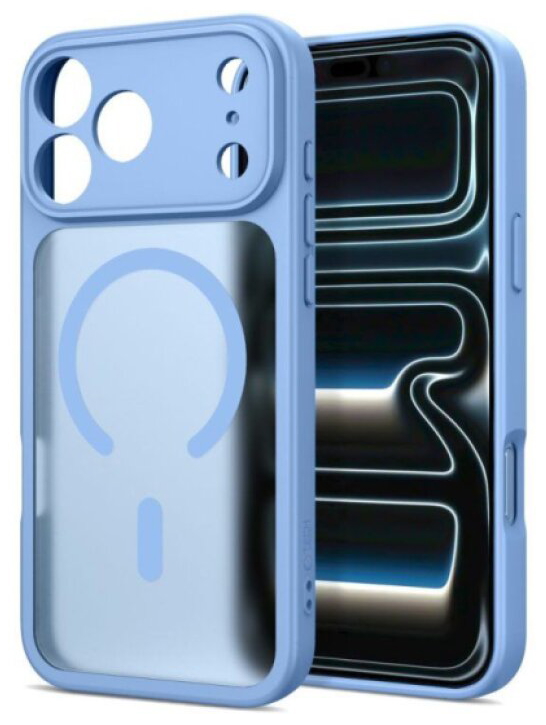 Ochranný kryt na iPhone 17 Pro MAX / 18 Pro MAX - Tech-Protect, Basicmag MagSafe Light Blue