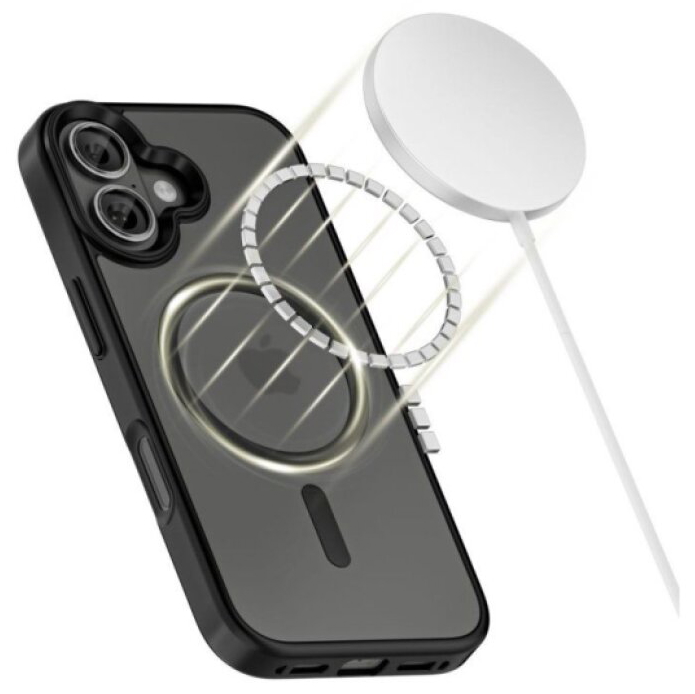 Ochranný kryt na iPhone 17 - Tech-Protect, Magmat MagSafe Matte Black