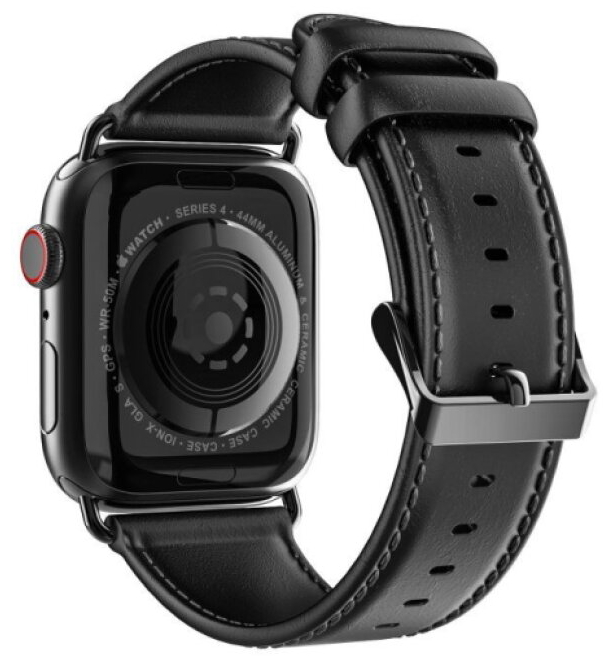 Kožený pásek / řemínek pro Apple Watch 44mm / 45mm / 46mm / 49mm - DuxDucis, Business Black