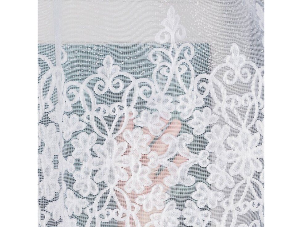 Dekorační oblouková krátká záclona na žabky ZANETA 80 bílá 300x80 cm MyBestHome