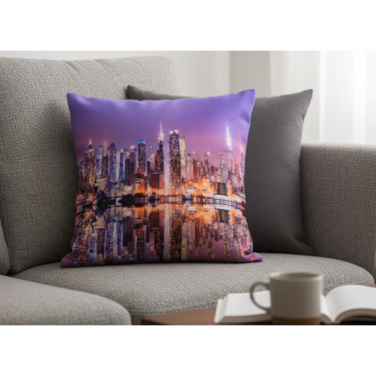 Povlak na polštář CITY LIGHT 40x40 cm nočního velkoměsta MyBestHome