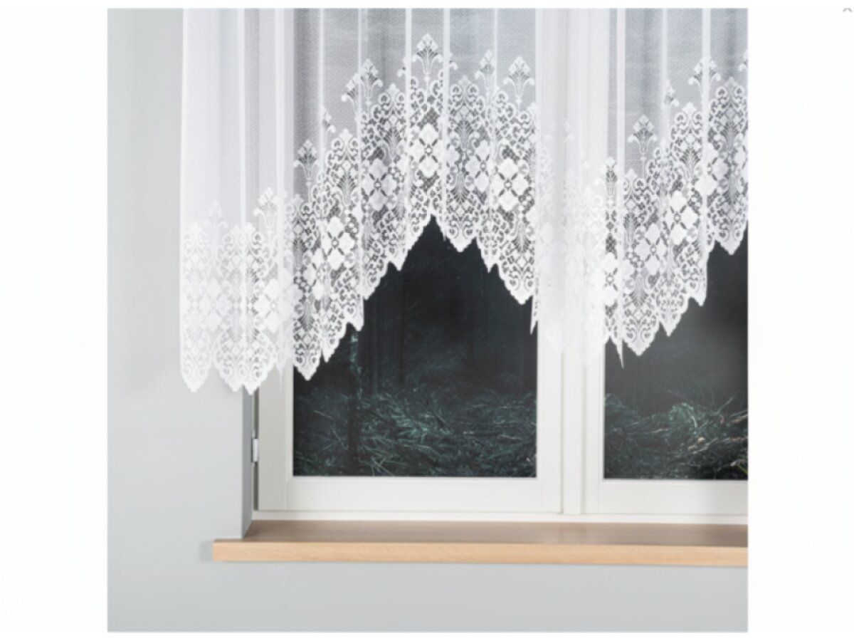 Dekorační oblouková krátká záclona na žabky NADIA 130 bílá 300x130 cm MyBestHome