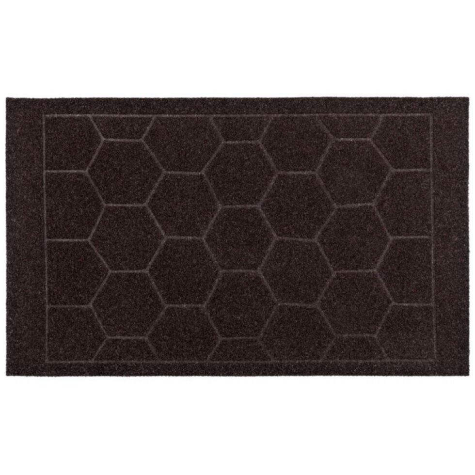 Rohožka - předložka ROXI HEXA hnědá 45x75 cm