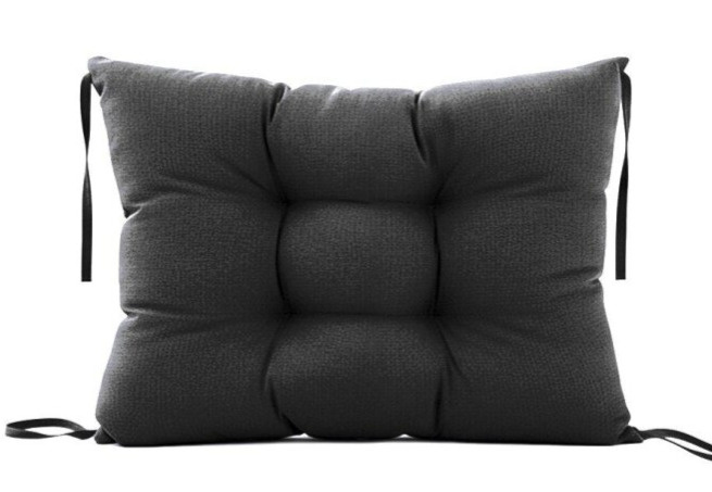 Paletová prošívaná opěrka ANGELO 60x40 cm, color 01 černá MyBestHome