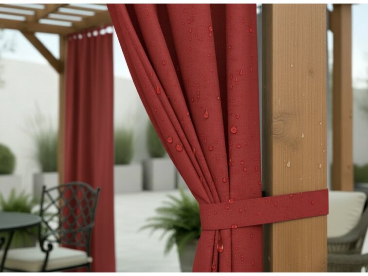 Venkovní zahradní závěs s tunýlkem JAMAICA color 12 vínová, různé rozměry MyBestHome